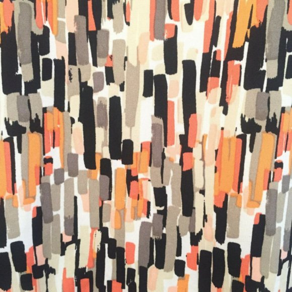 Claudia Ev Beige Abstract Print Blouse Size Medium - Picture 4 of 5